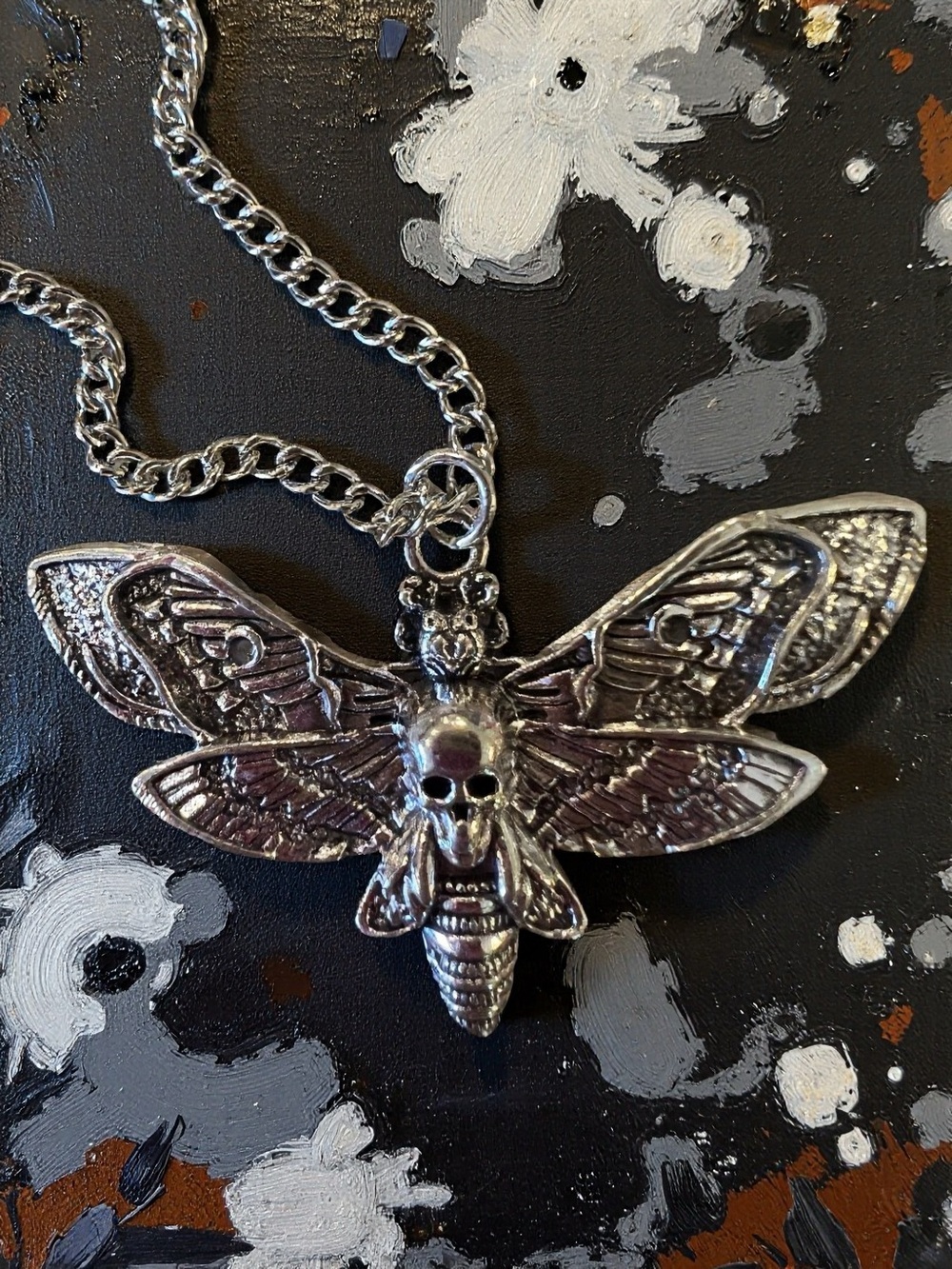 Death Head Moth Pendant Necklace